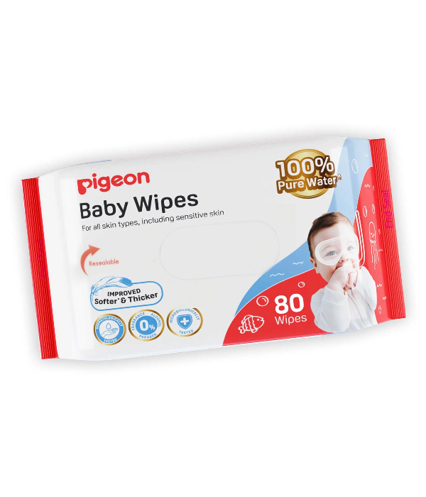 PIGEON BABY WIPES 80s 100% PURE WATER