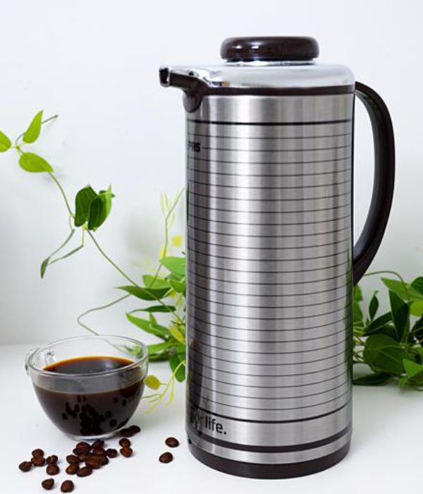 Hot&Cold V Flask/1.9L/Glass1x12