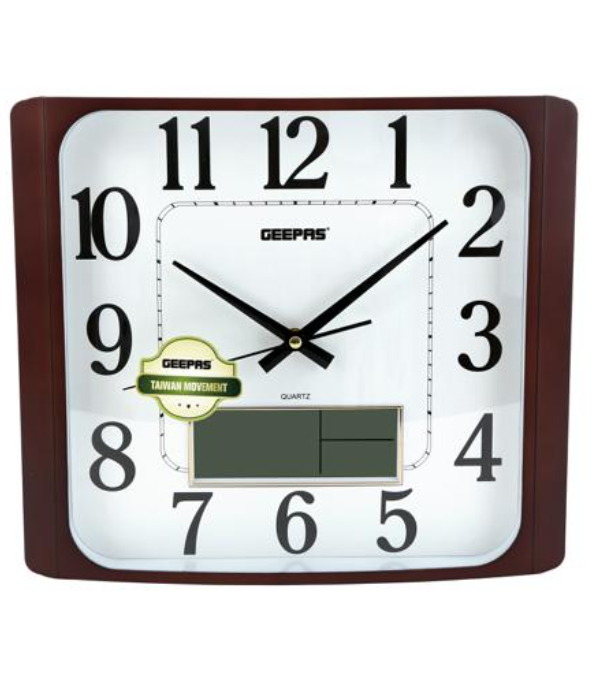 Wall Clock/Taiwan Movmnt/Lcd Display1x12