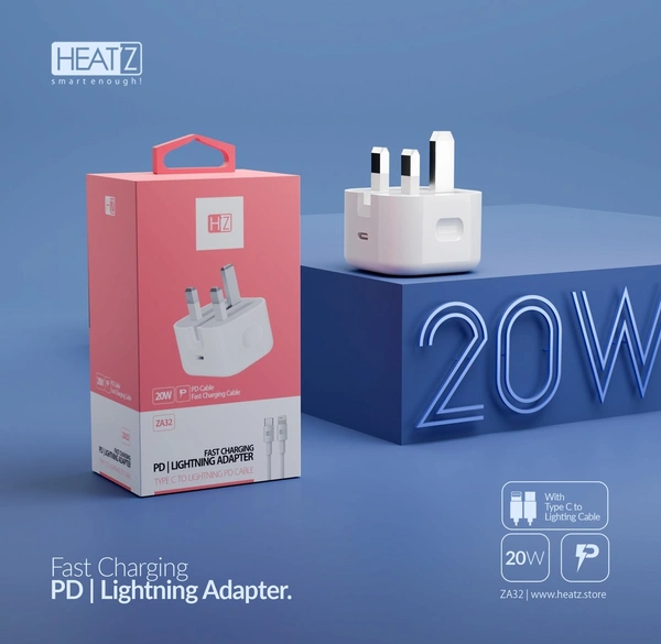 Charger Heatz Za32 20W Lightening Pd Cable