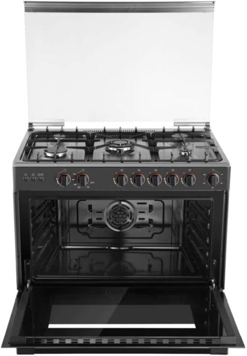Toshiba 5 Burner Gas Cooker with Knob Controls
