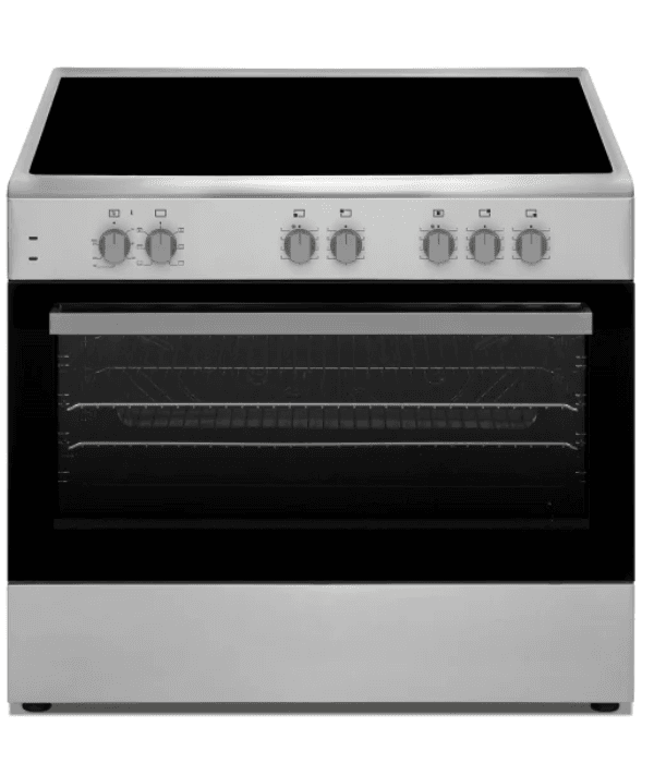 SIMFER-90*60 Vitro eLECTRICCeramic Cooker, 3 VTC + 1 Oval +1 Dual, Safety  Electric Oven Turbo Fan,  Stainless