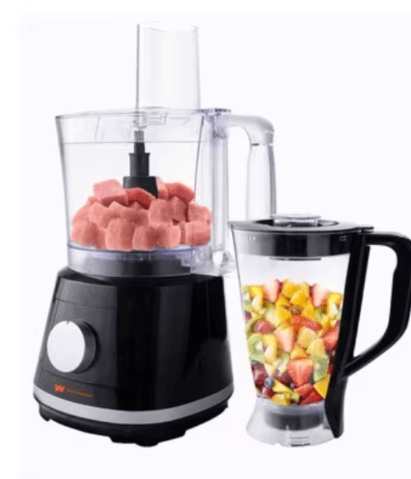 WHITE-WESTINGHOUSE FOOD PROCESSOR 800W. 2.4L BOWL CAPACITY. TURBO FUNCTION.